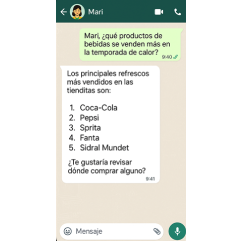 Mari te ayuda a elegir productos